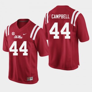 Men Ole Miss Rebels Chance Campbell #44 High School Red Jersey 216055-610