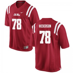 Men Ole Miss Rebels Gene Hickerson #78 High School Red Jersey 351354-926