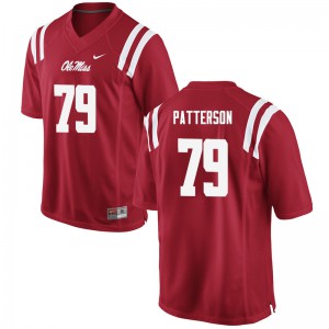 Men Ole Miss Rebels Javon Patterson #79 Player Red Jersey 789127-100