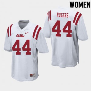 Womens Ole Miss Rebels Payton Rogers #44 Player White Jersey 312248-395