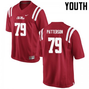 Youth Ole Miss Rebels Javon Patterson #79 Red High School Jerseys 452068-836